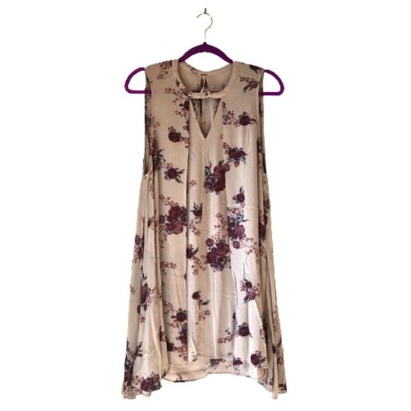 Free People Tree Swing Tunic Top Trapeze Floral Dress Size M - Picture 15 of 16